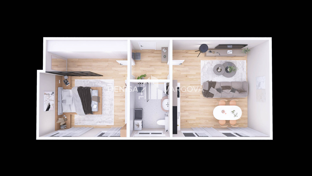 REZERVOVANÉ: Na predaj 2-izbový byt o výmere 59,65 m², Harmanec