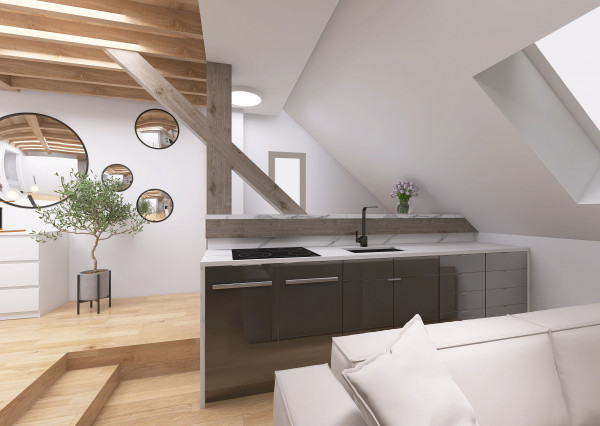 PREDANÉ - Na predaj podkrovný MEZANÍN v centre mesta BB